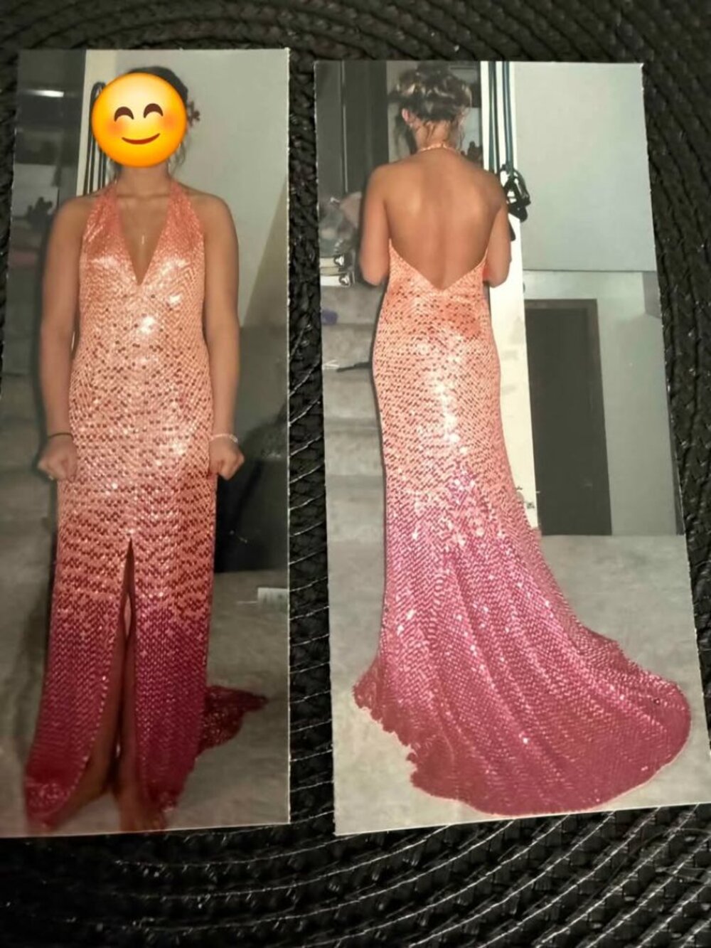 Sequin Prom Dress - Long Train